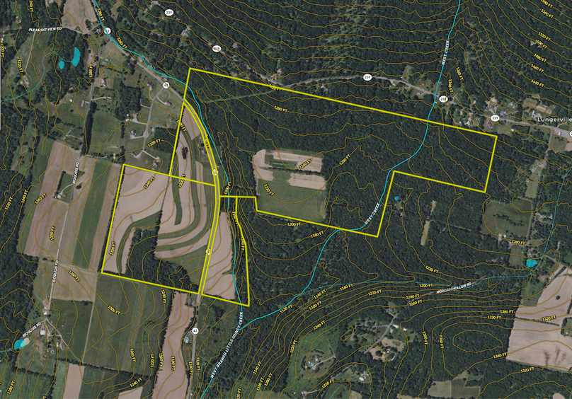 Lycoming Co PA 218.aerial.contour