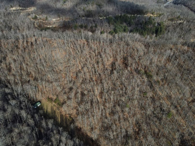 037 aerial view looking over the property to the east