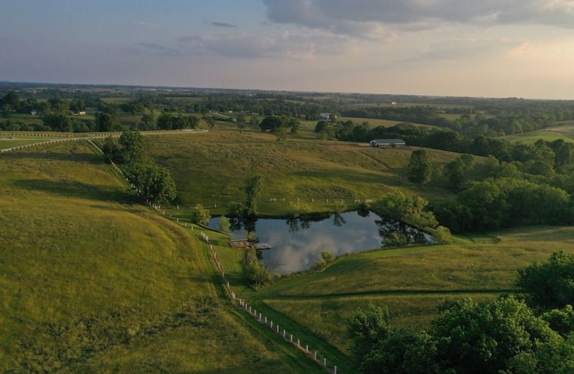 001 aerial drone view from the north middle of the property looking south