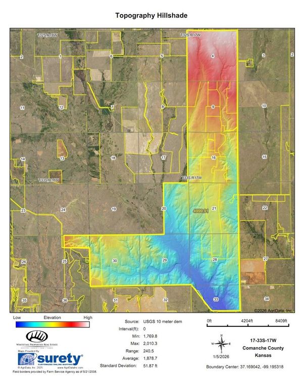 Comanche 4887 Hillshade