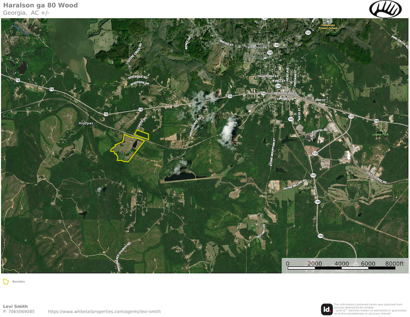 Haaralson GA 80 Wood Location Map