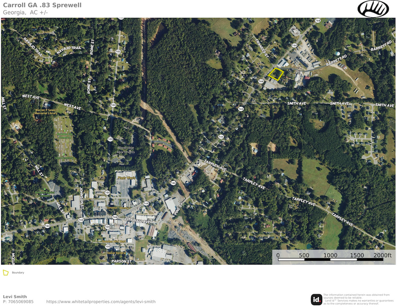 Carroll GA .83 location map