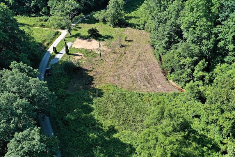 002 aerial drone shot from the north looking over the lot