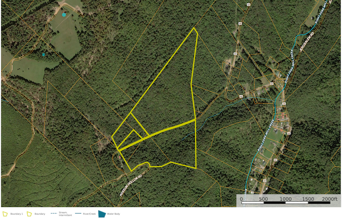 Rand Co WV 63.50 JJ Lands map 1 site