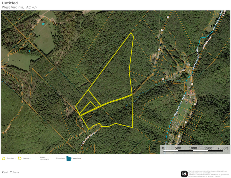 Rand Co WV 63.50 JJ Lands map 1 site
