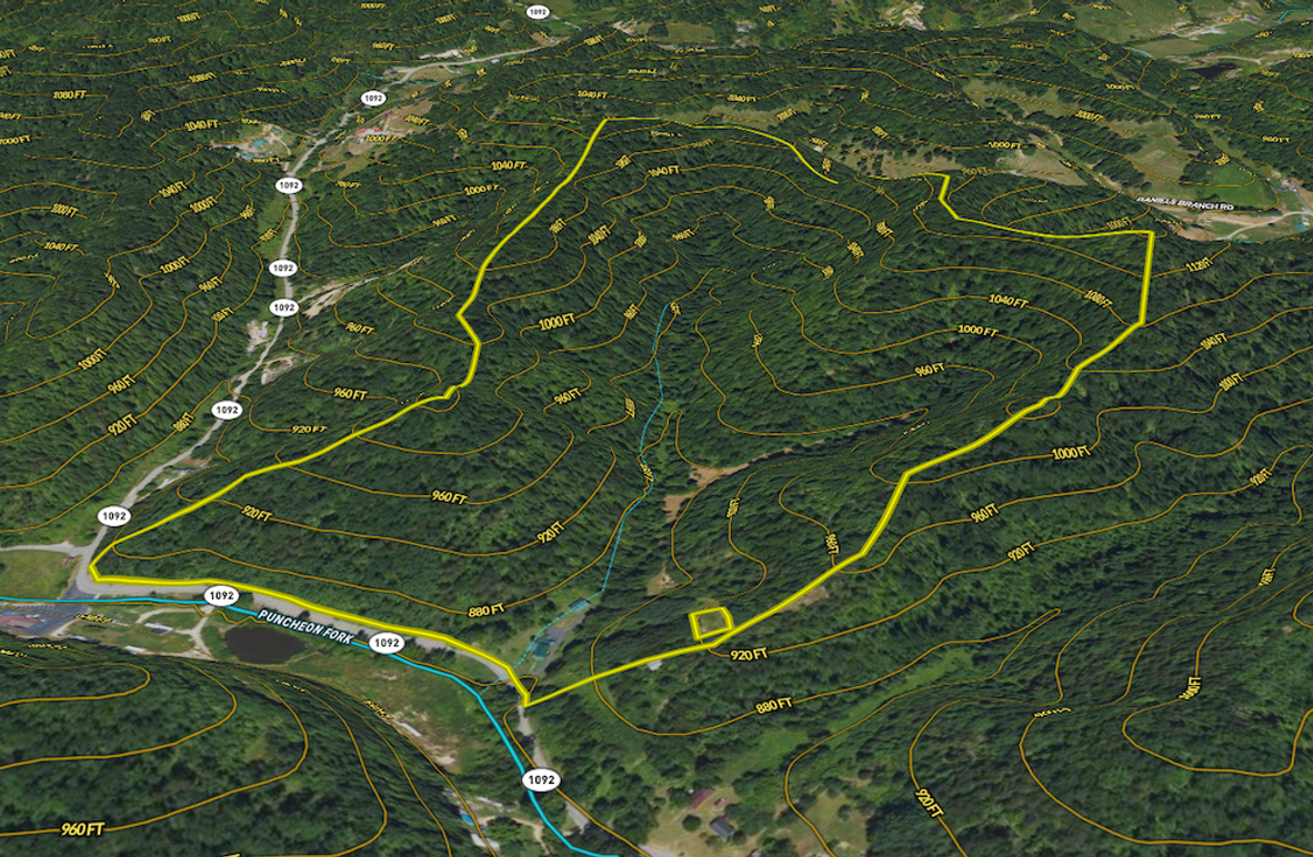 053 Johnson 90 Land ID 3D map zoomed in