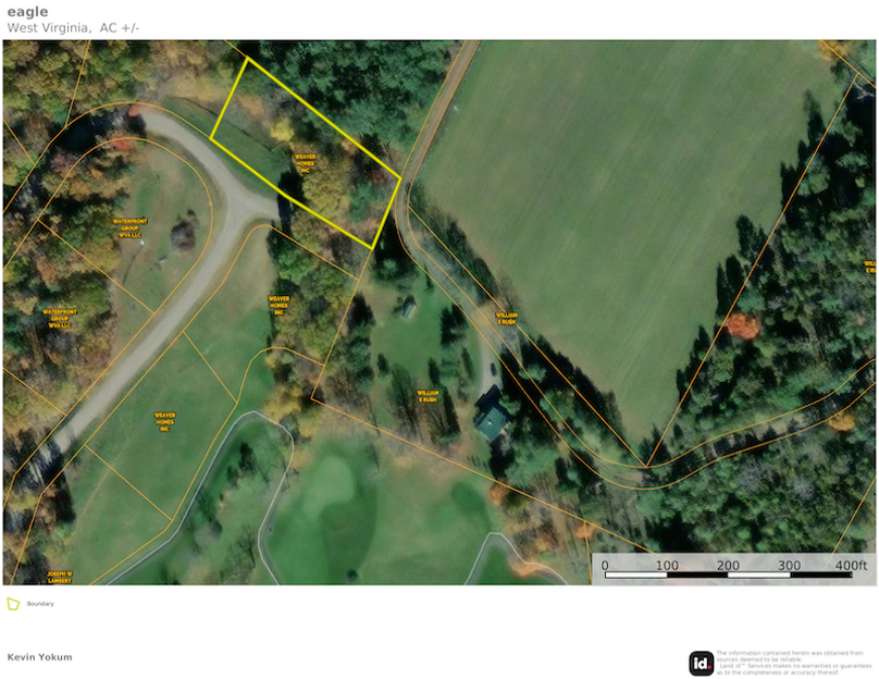 Pend Co WV Fisher Mt Eaglewood trail map 1 location