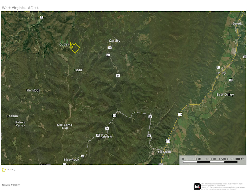 Rand Co WV 127 Smallridge map 4 overview