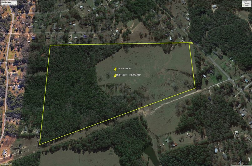 Aerial #4 Approx. 77.83 Acres Mobile County, AL