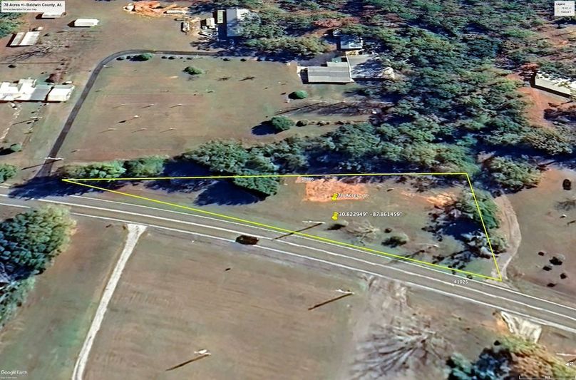 Aerial #1 Approx. .78 Acres Baldwin County, AL
