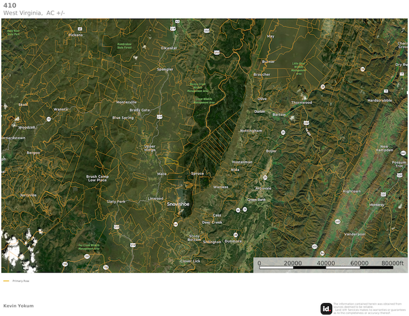 Rand Co WV 410 Land Fund WV map 4 overview