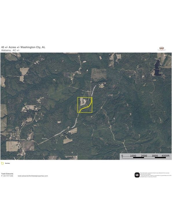 Aerial #2 Approx. 40 Acres Washington County, AL