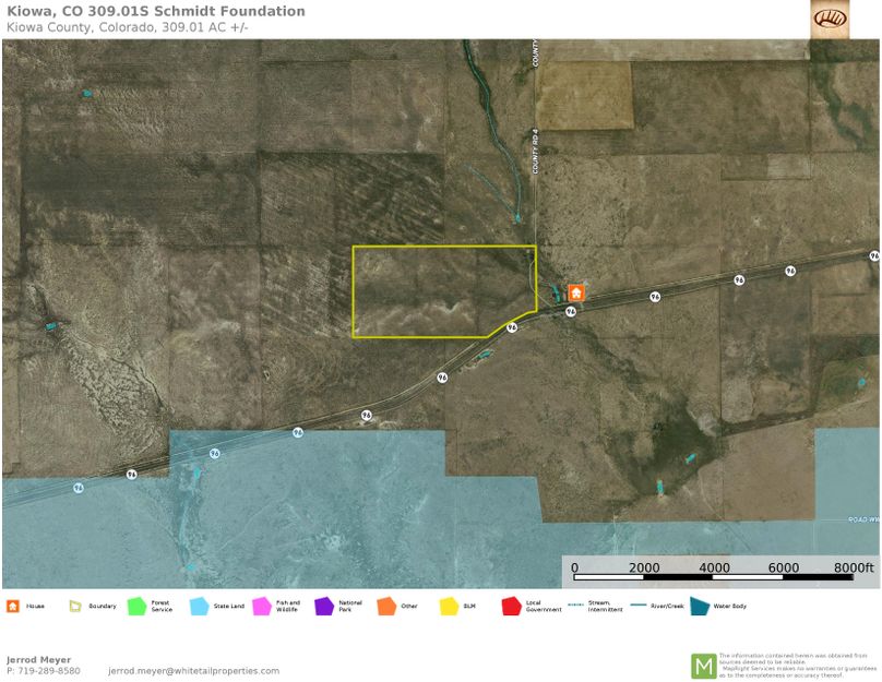 Kiowa, CO 309.01S Schmidt Foundation Aerial 1