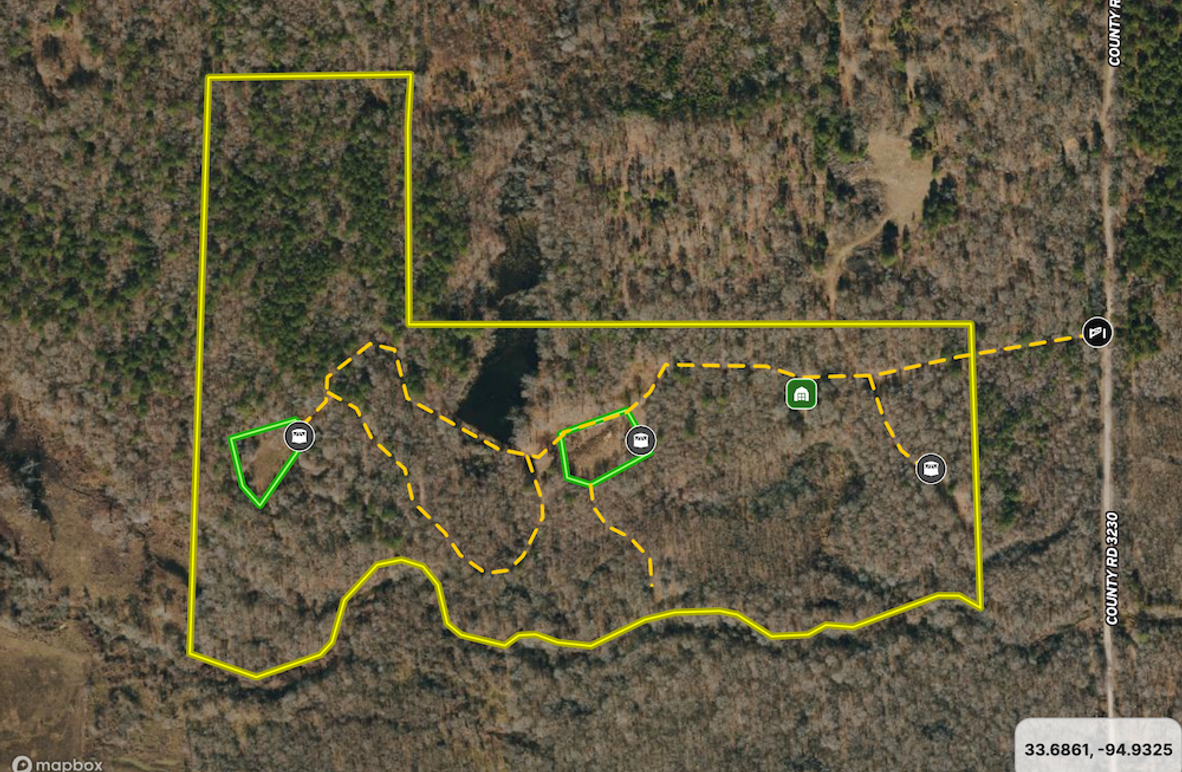 Print Hunting Property With Pond And Creek Whitetail Properties