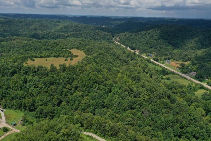 013 aerial drone shot from the east looking to the west across the property