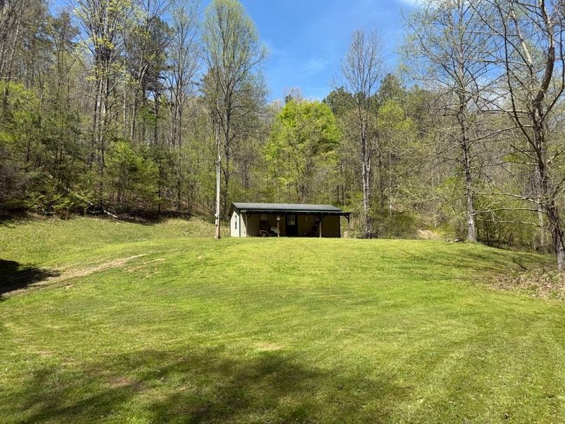 005 the cabin located near the far west part of the property near the entrance