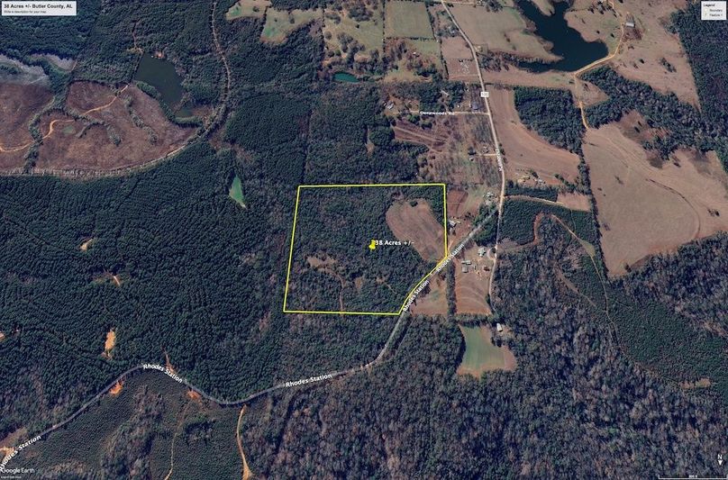 Aerial #4 Approx. 38 Acres Butler County, AL