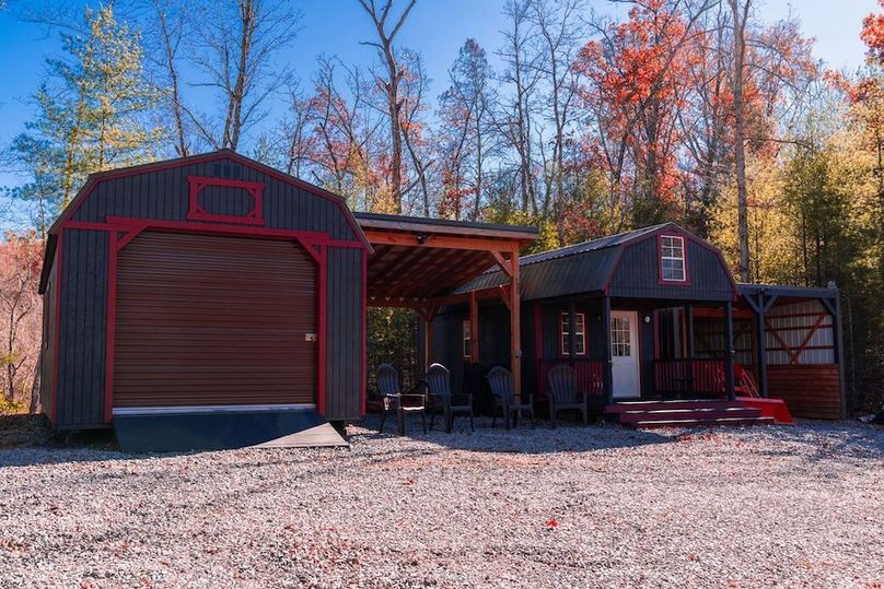 Storage building and guest cabin  