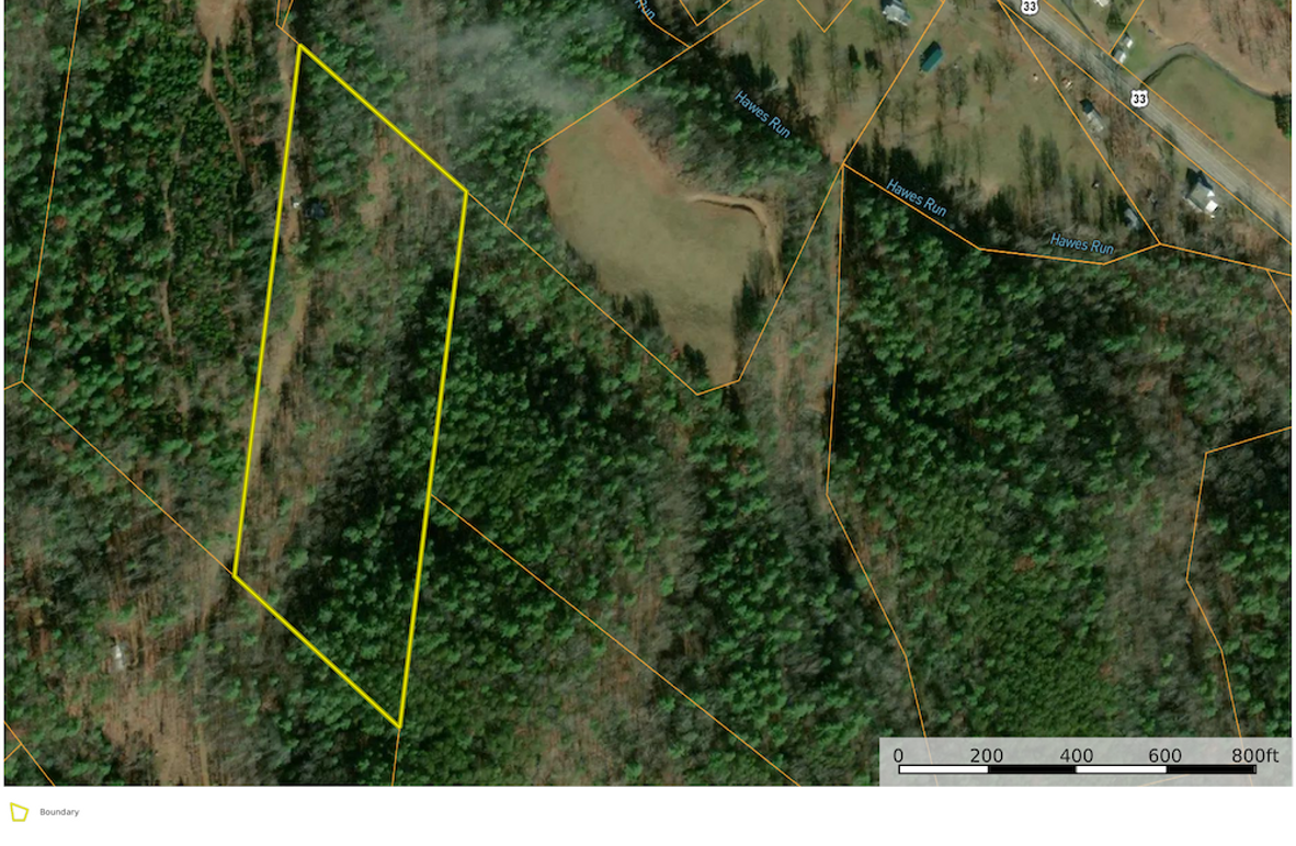 Pend Co WV 10+cabin Cornett map 1 site