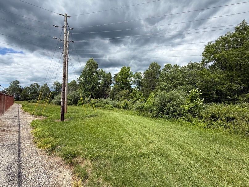 006 view along the east side of the property near the transmission station