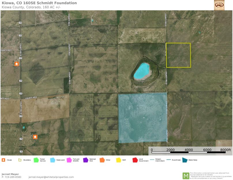 Kiowa, CO 160SE Schmidt Foundation Aerial 1