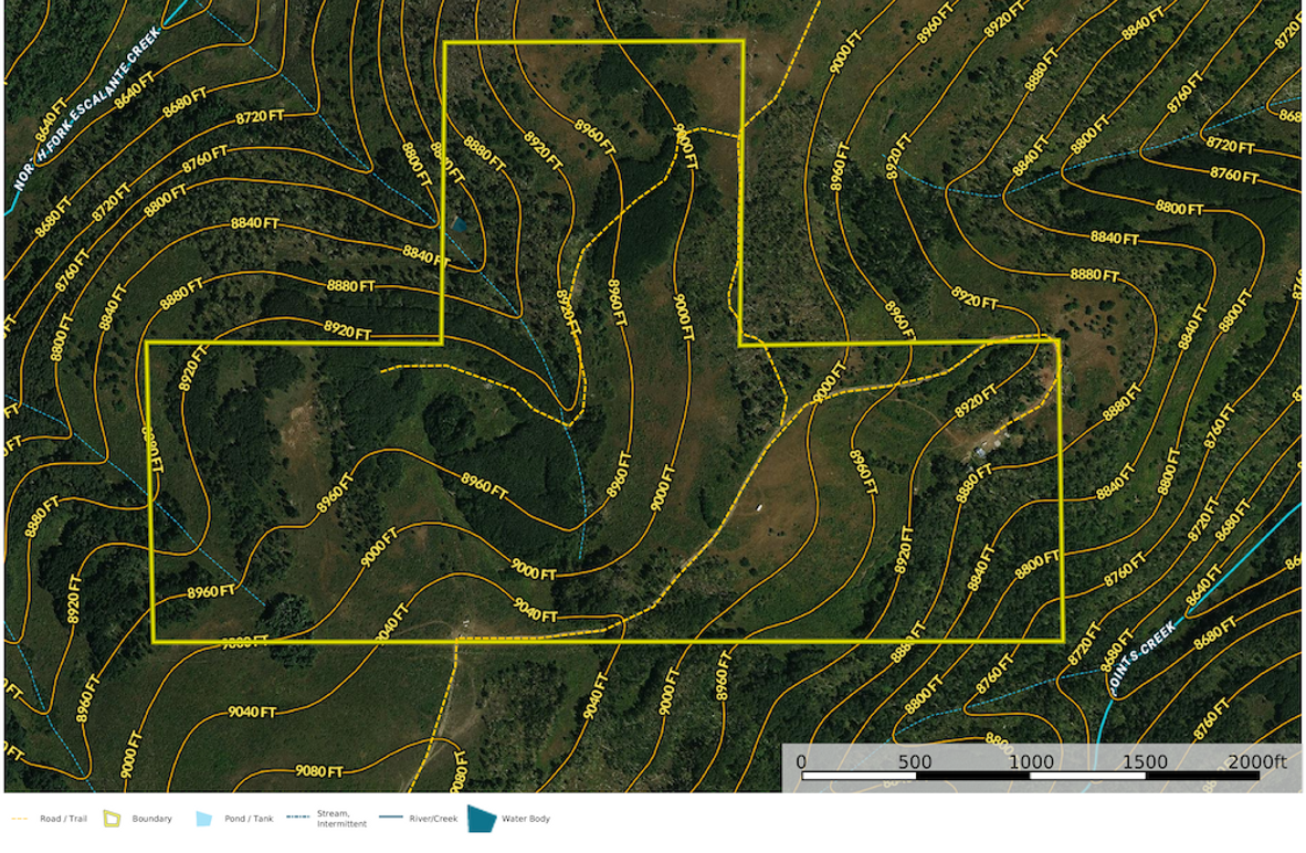 Mesa, CO 160 Parcel 32 COG topo