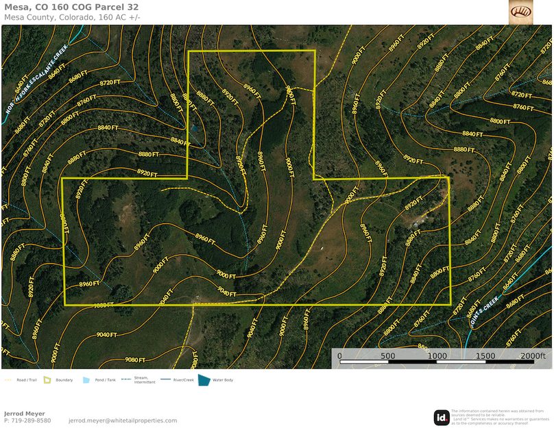 Mesa, CO 160 Parcel 32 COG topo