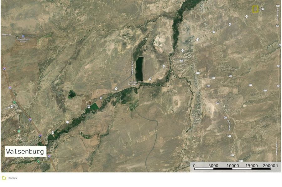 Huerfano, CO 40 E3 Ranch Aerial 2
