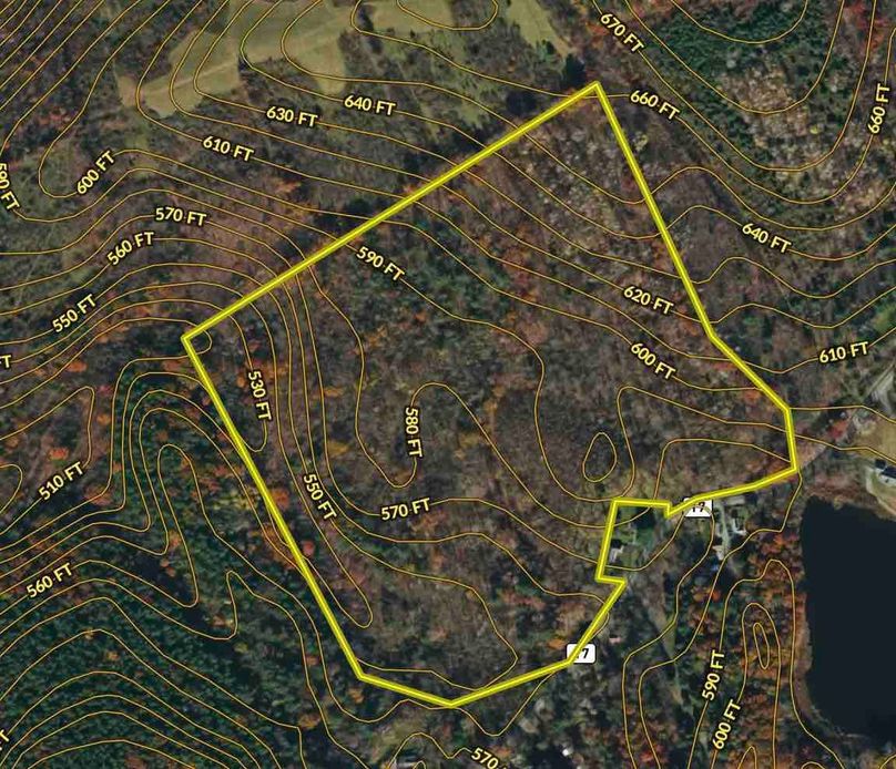 Rensselaer County NY 54.14 Lyons Lake Estates Inc. Contour Map 