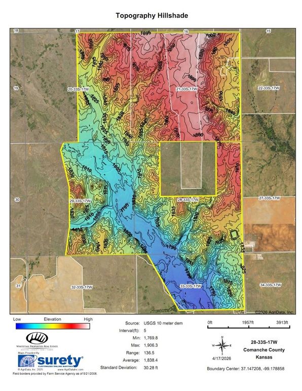 Comanche Gray 2051 Hillshade