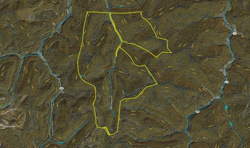 028 Magoffin 420 Land ID map with contour lines and water features-2