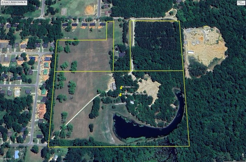 Aerial #1 Approx. 35 Acres Baldwin County, AL
