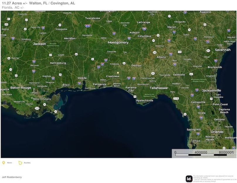 Extended Aerial #2 - 11.27 Acres - Walton, FL - Covington, AL - Selrahc Limited Partnership