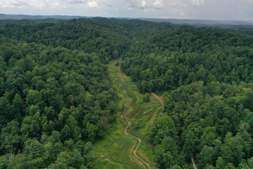 030 aerial drone view from the north boundary looking to the south up the valley