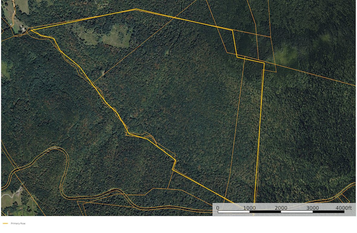 Rand Co WV 464 Land Fund WV map 1 site