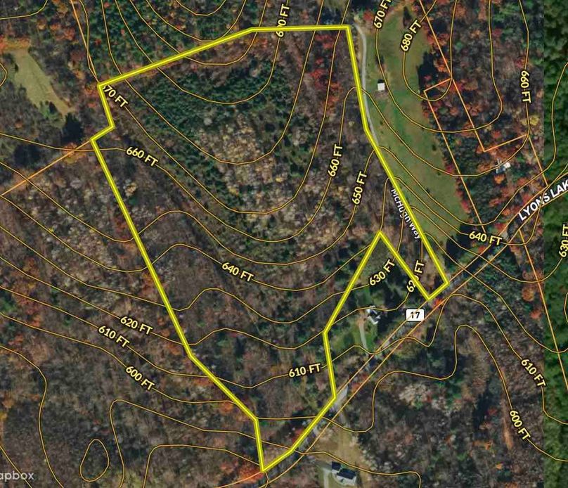 Rensselaer County NY 23.45 Lyons Lake Estates Contour Map