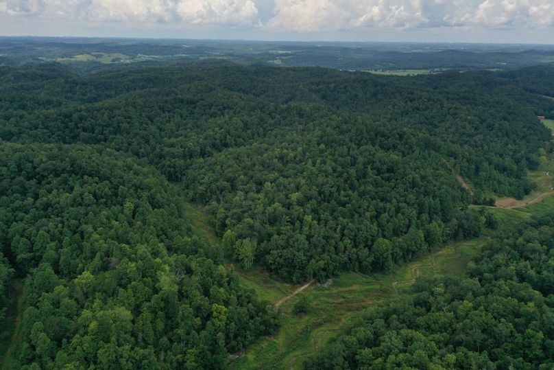 035 aerial drone view from the southeast area of the property looking to the west