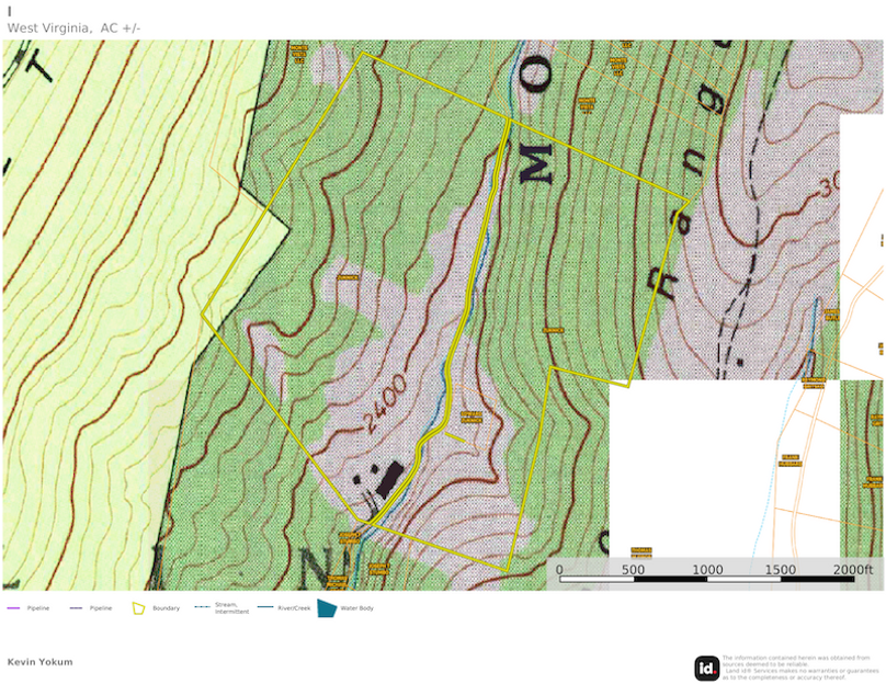Pendleton Co WV 140 Ziknick map 2 topo