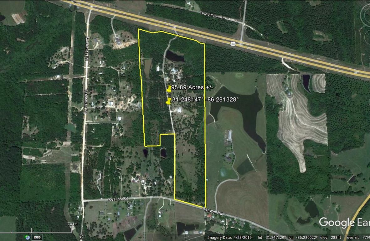 Aerial #1 Approx. 95.89 Acres Covington County, AL