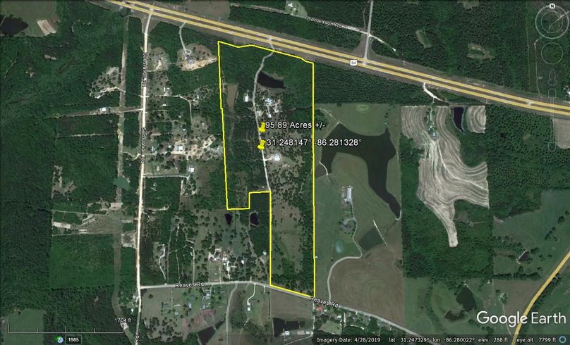 Aerial #1 Approx. 95.89 Acres Covington County, AL
