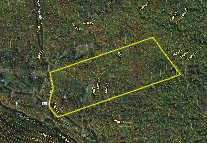 Warren County NY 39.03 Musso Contour Map
