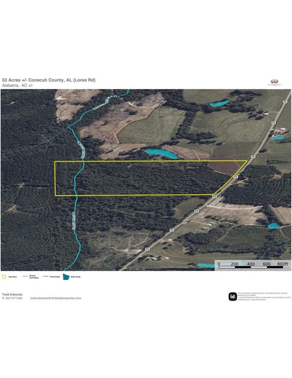 Aerial #3 Approx. 53 Acres Conecuh County, AL