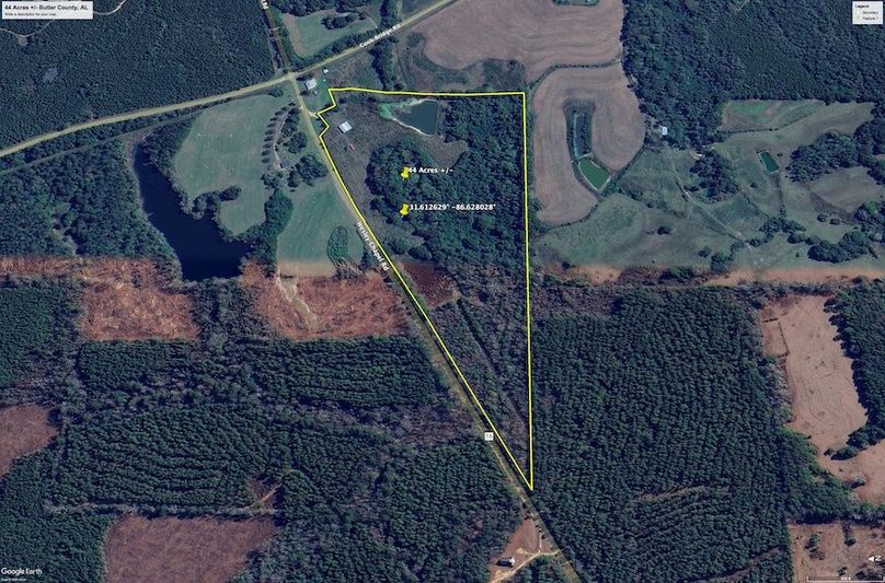 Aerial #3 Approx. 44 Acres Butler County, AL