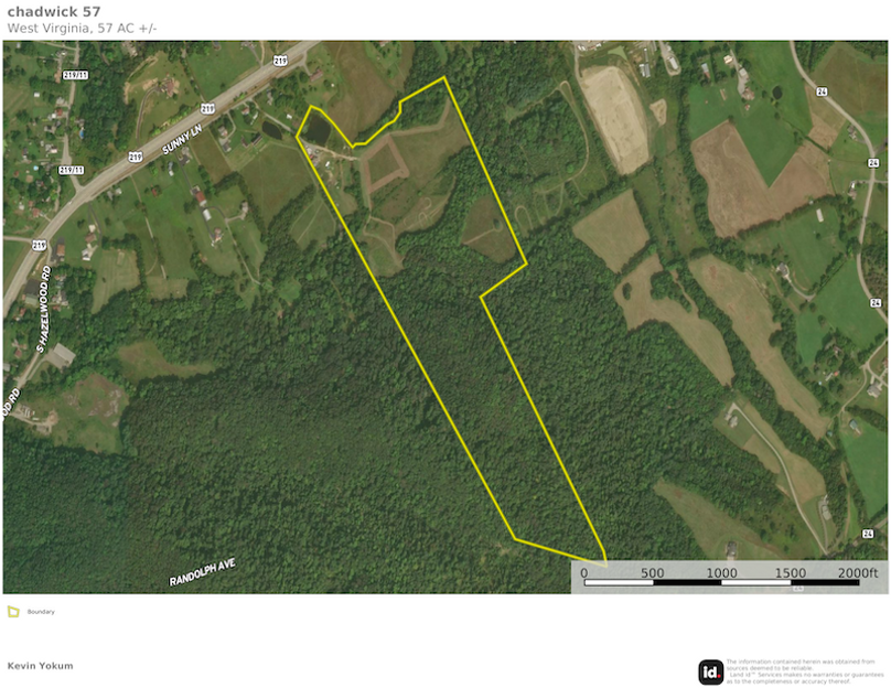 Rand Co WV 57 Chadwick map 1 site