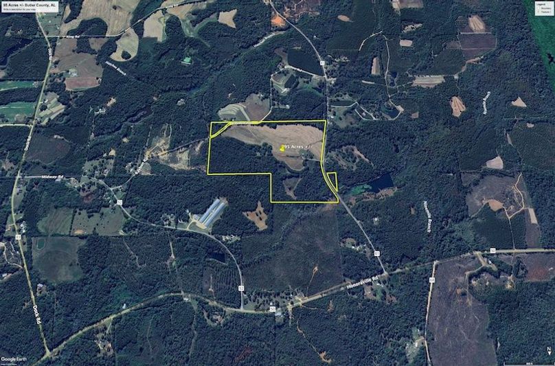 Aerial #4 Approx. 95 Acres Butler County, AL