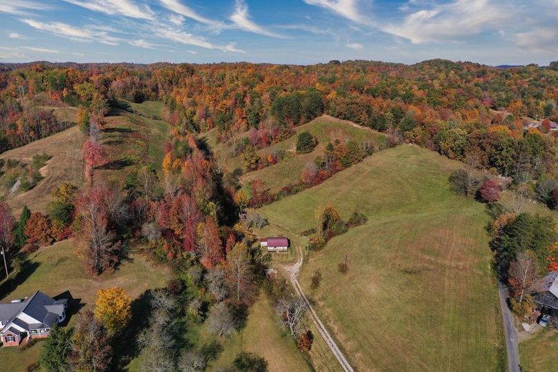 001 beautiful aerial drone shot from the south boundary of the property at the entrance looking north-2