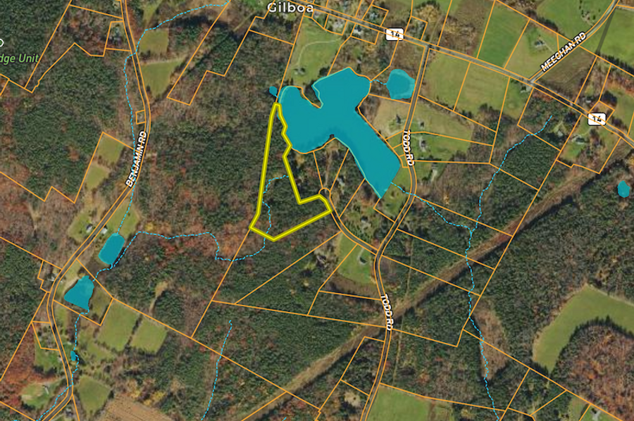 Schoharie 10.05 Sun Water features Map