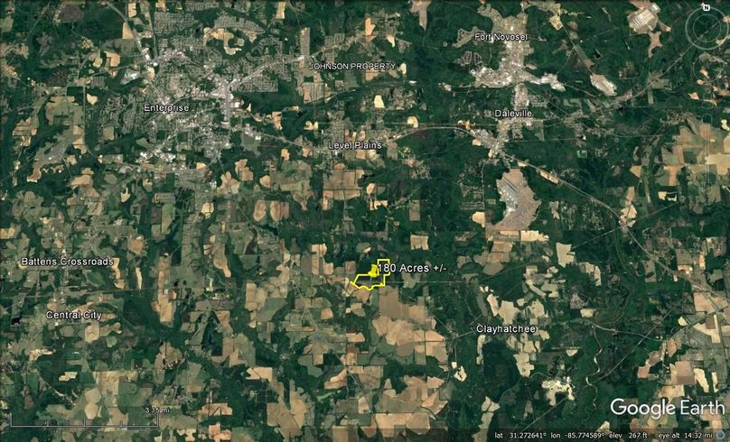 Aerial #6 Approx. 180 Acres Dale County, AL