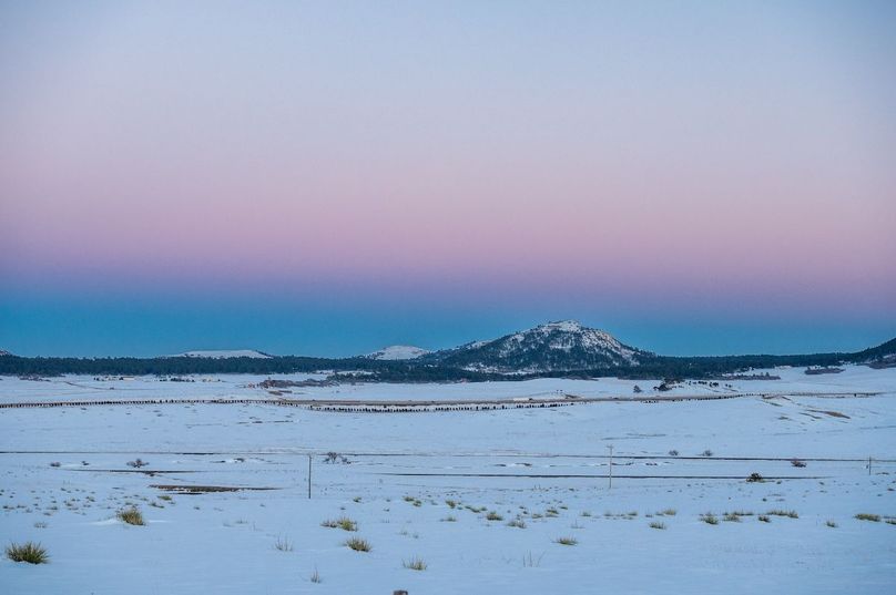 024 Winter - Distant View of Mountainside