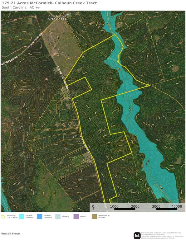 Aerial- Contours and Flood Map